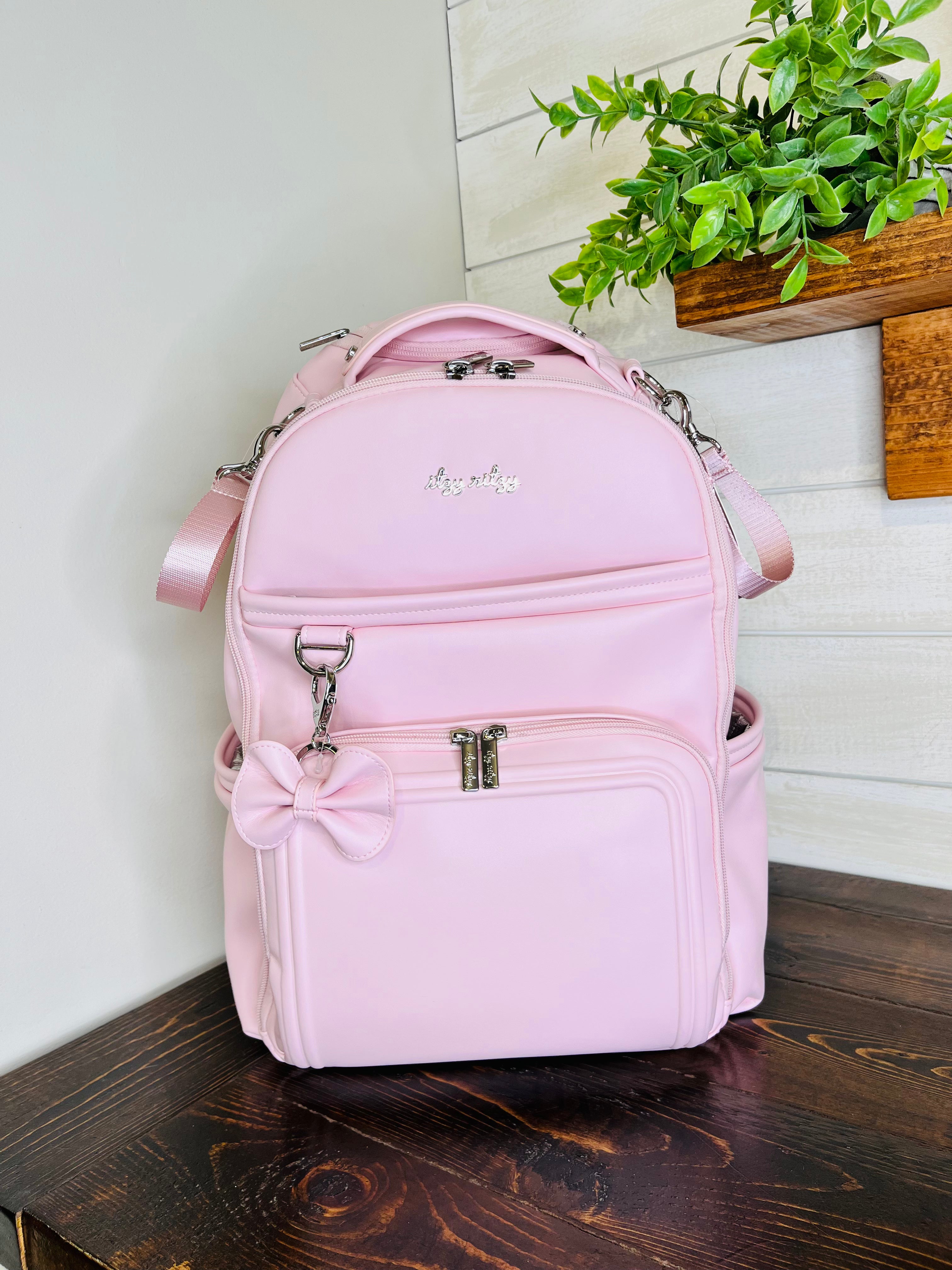 Itzy Ritzy Boss Plus Pink Ribbon Diaper Bag