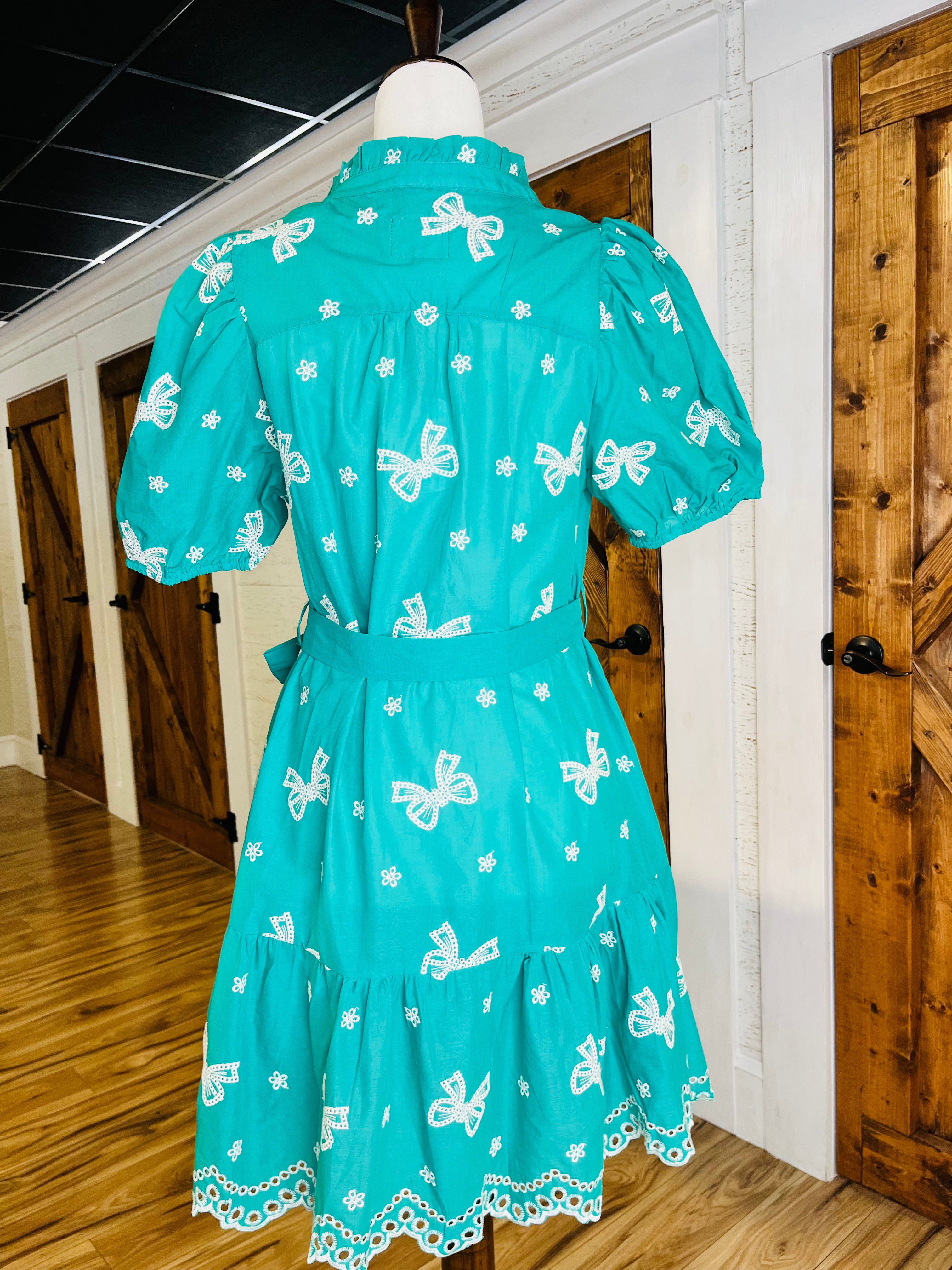 Women’s Umgee Green Bow Dress