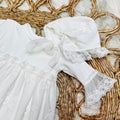 Girls Haute Baby White Anna Corine Gown, Bonnet, Blanket Set