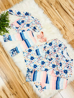Girl’s Multi Color Mixed Print Ruffle Outfit