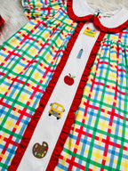 Girl’s School Embroidered Dress