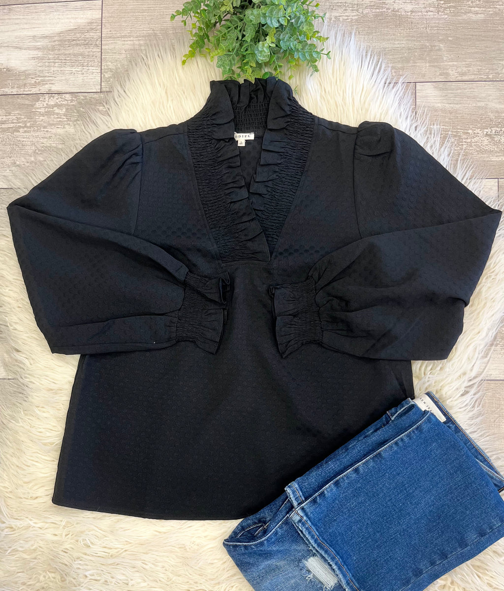 Women’s Black cute Jodifl Top - True to size