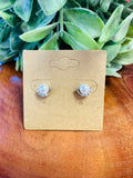 Small Pearls with Silver Diamond Detail