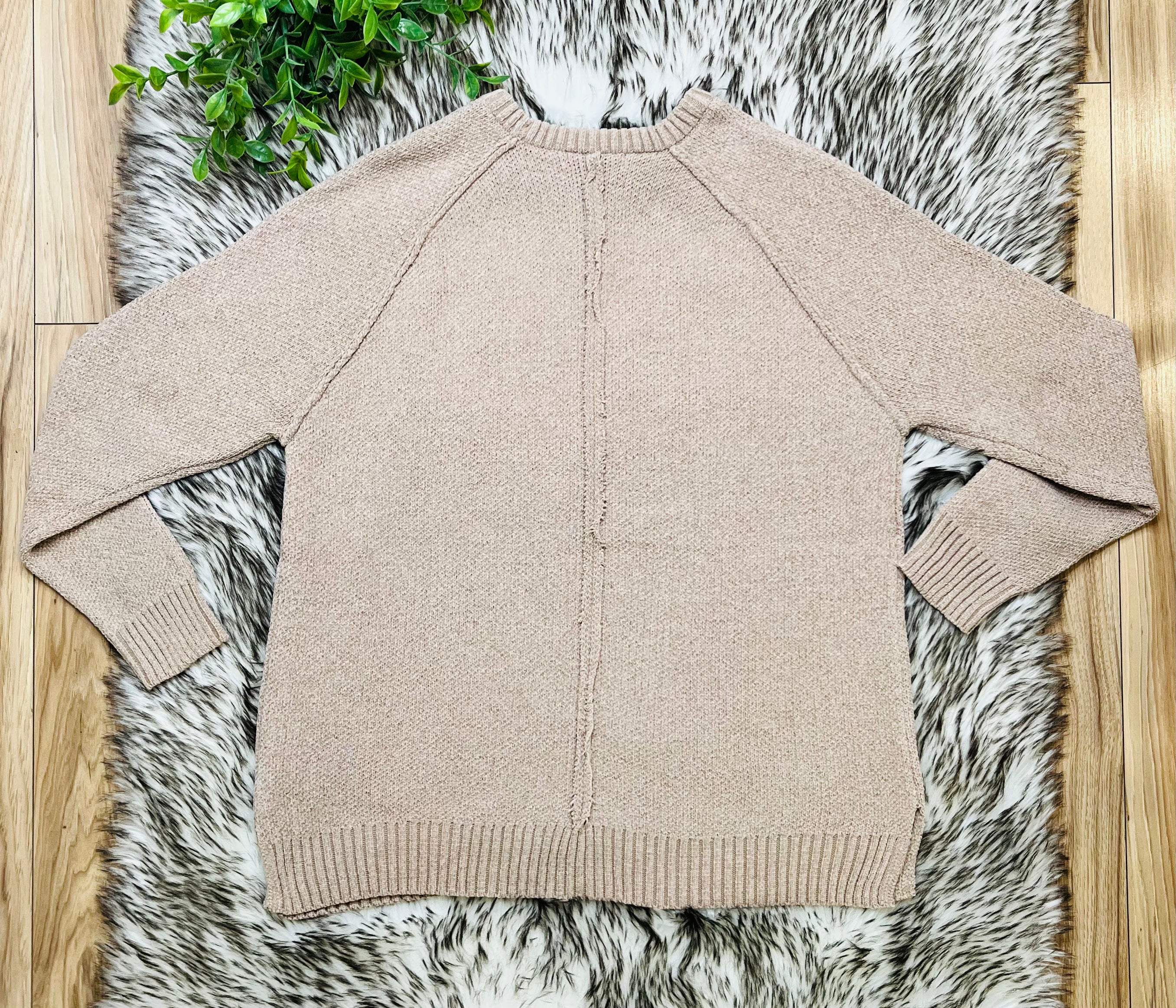Women’s Zenana Coca Exposed Seam Sweater Top- True to size