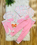 Girl’s Pink Floral Pant Outfit Set