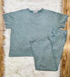 Women’s Zenana Ash Jade Melange Pant Set