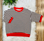 Women’s Blu Pepper Brown Stripe Top