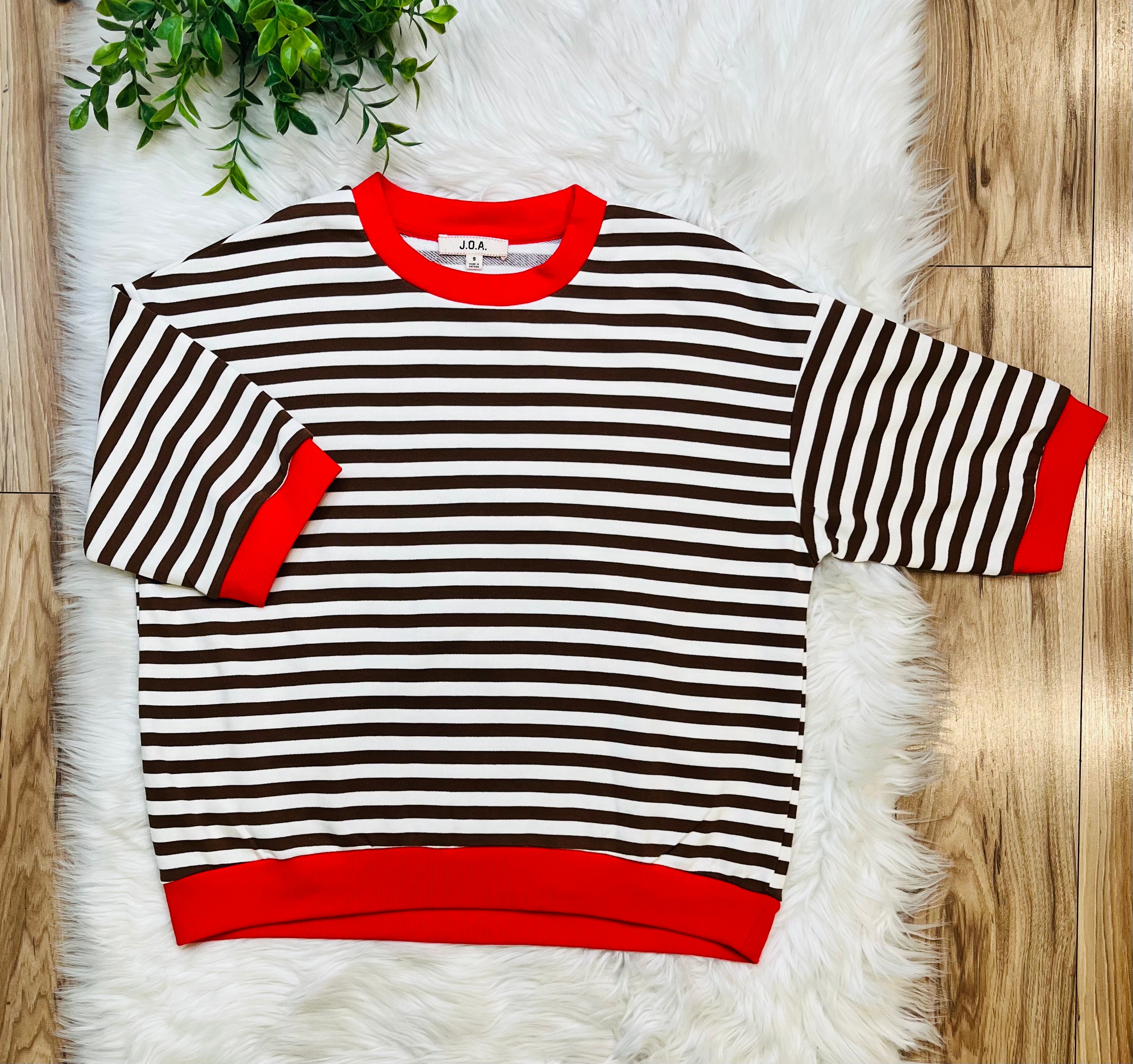 Women’s Blu Pepper Brown Stripe Top