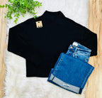 Women’s Love Tree Black Sweater Top- True to Size