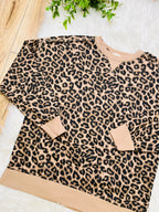 Women’s Very J Taupe Leopard Top