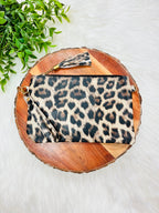 Leopard Print Wristlet