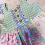 Girls Pastel Bloom Ruffle Set