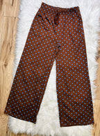 Women’s Evermmee Blue And Brown Polka Dot Set- True To Size
