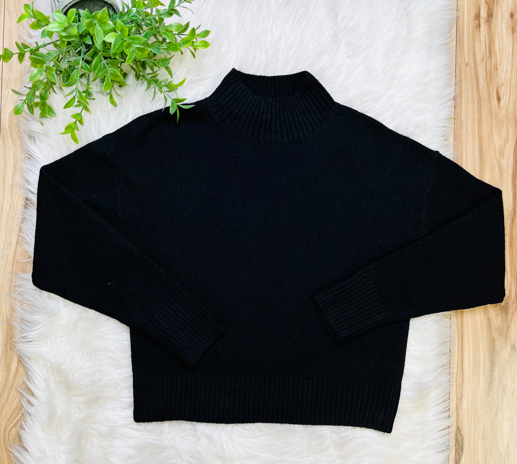 Women’s Love Tree Black Sweater Top- True to Size