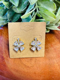 Diamond Flower Earrings