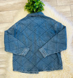 Women’s Evermmee Quilted Denim Top - True to size