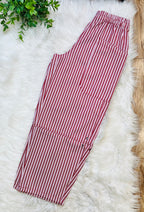 Women’s Blu Pepper Berry Stripe Pants