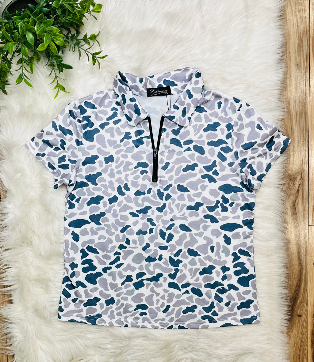 Women’s Evermmee Camo Quarter Zip Set