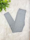 Women’s Ultra Soft Light Heather Gray Pull On Full Length Leggings