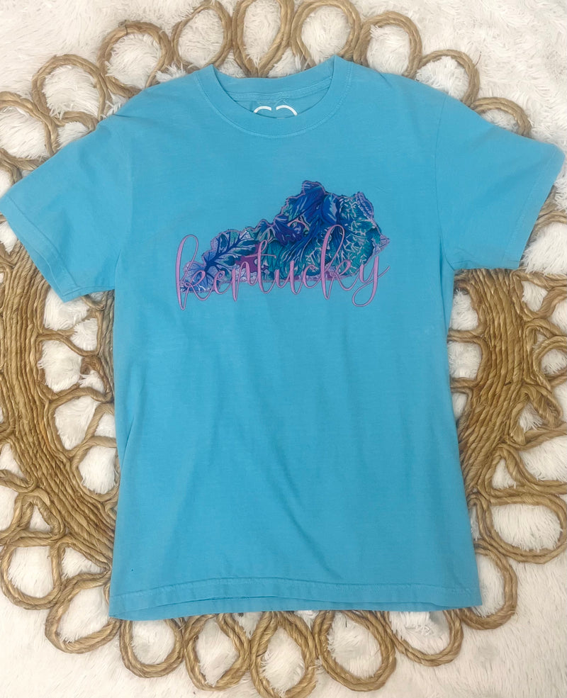 Kentucky State Embroidered T-Shirt