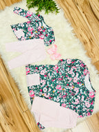 Girl’s Green & Pink Mixed Print Outfit