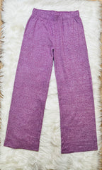 Women’s Zenana Light Plum Melange Pant Set