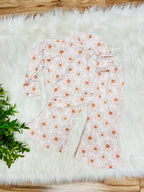Girl’s Beige Floral Flare Pant Outfit