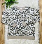 Women’s Very J Gray Abstract Top