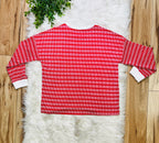 Women’s Zenana Red Striped Ribbed Pant Set
