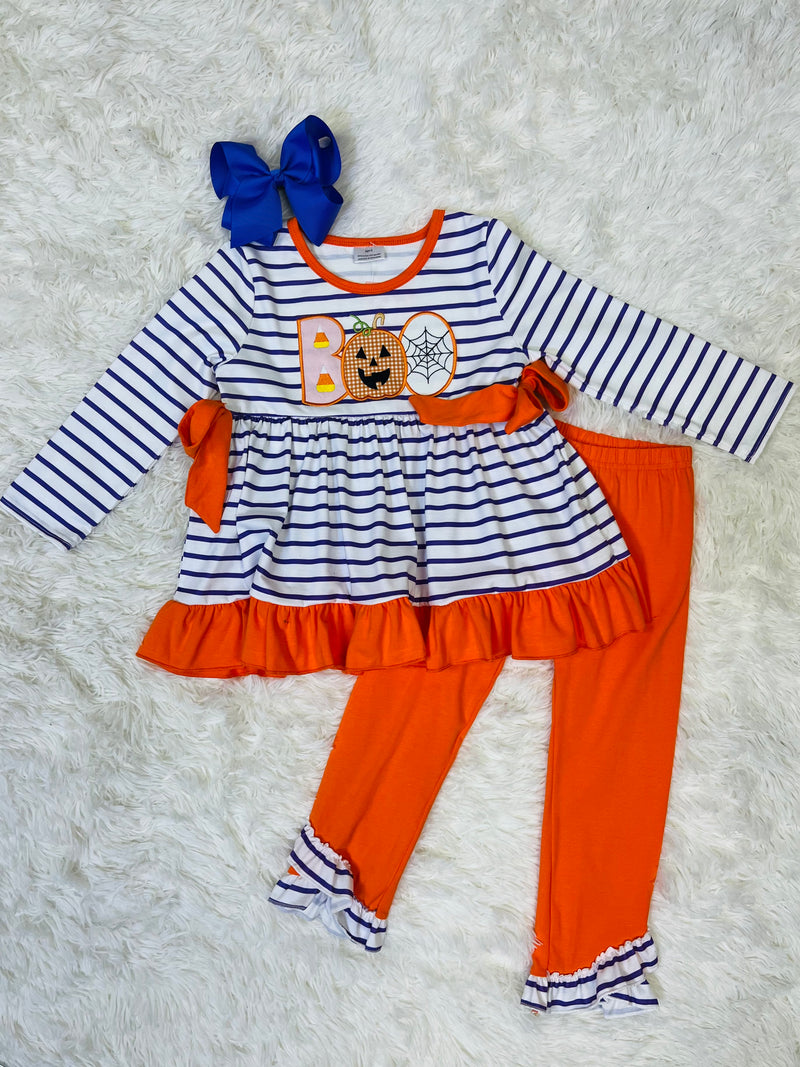 Girl’s Boo Striped Set