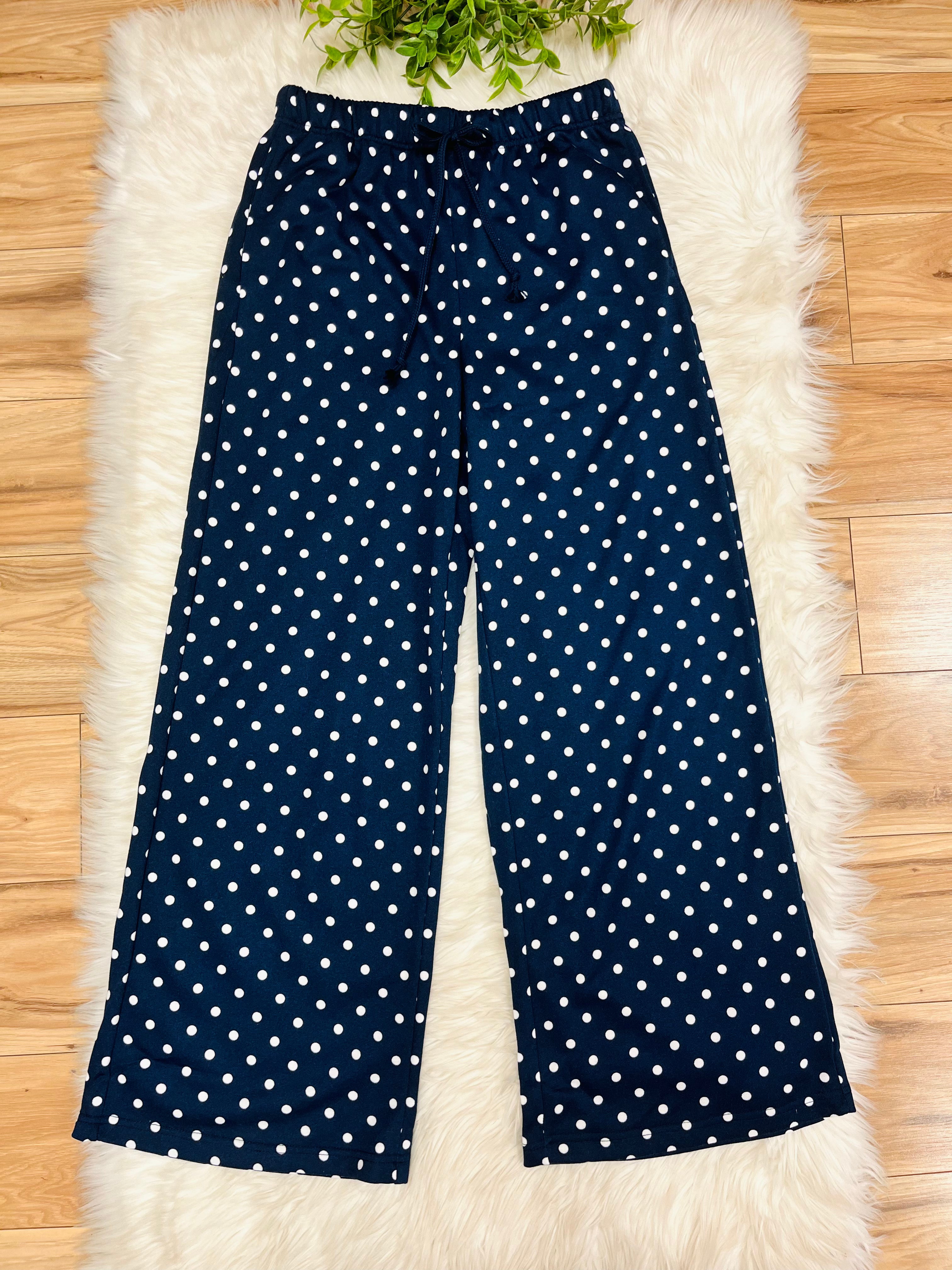 Women’s Evermmee Navy Set with White Polka Dots- True to Size
