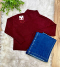 Women’s Love Tree Wine Sweater Top- True to Size