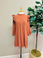 Women’s Umgee Brick Ruffle Dress True To Size