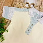 Women’s Very J Beige Half Button Down Collared Top
