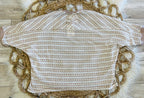 Women’s Very J Taupe and White Knit Top