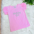 Girl’s Pink Sparkly Birthday Girl Top