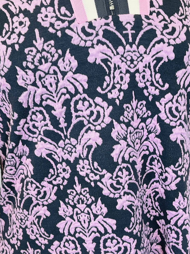 Jodifl pink and grey ribbon detail dress