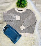 Women’s Zenana Brown Ribbed Sweater Top - True to size