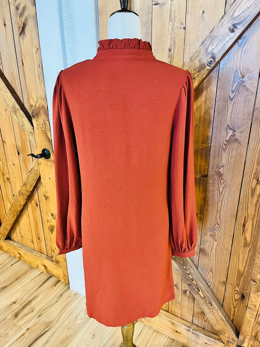 Women’s Evermmee Long Sleeve Burnt Orange Dress- True to Size