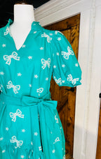 Women’s Umgee Green Bow Dress