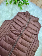 Women’s Love Tree Brown Packable Vest- True to Size Top