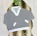 Women’s Zenana White & Black Long Sleeve Set