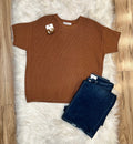 Women’s Zenana Deep Camel Sweater Top - True to Size