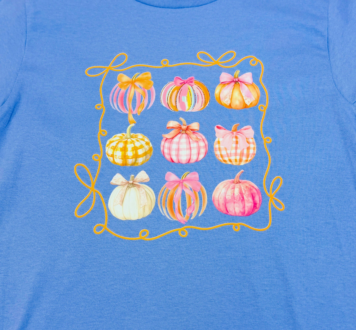 Girls Youth Pumpkin Lavender Tee Shirt