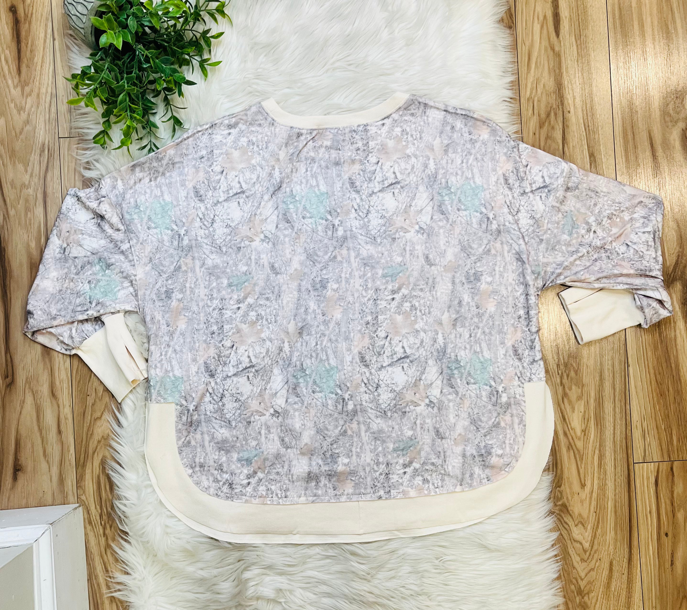 Women’s Evermmee Curvy Camo Top- True to Size