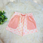 Women’s Evermmee Light Pink Polka Dot Collared Short Set