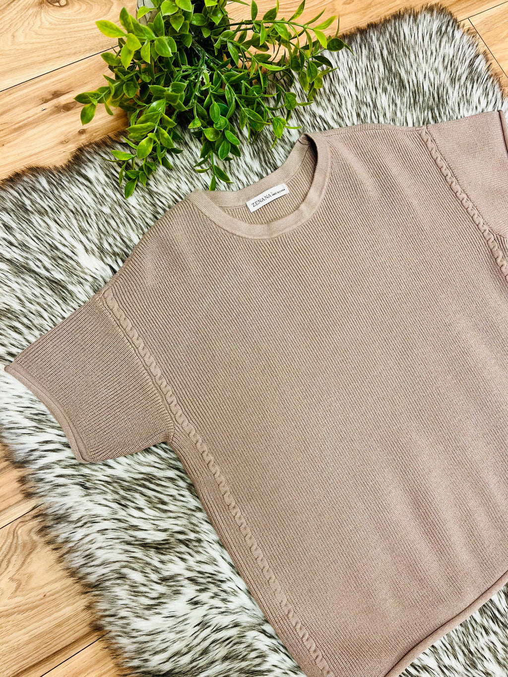 Women’s Zenana Cocoa Sweater Top-True to Size