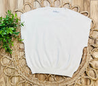 Women’s Zenana Sand Beige Sweater Vest Top