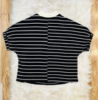 Women’s Evermmee Black Stripe Top