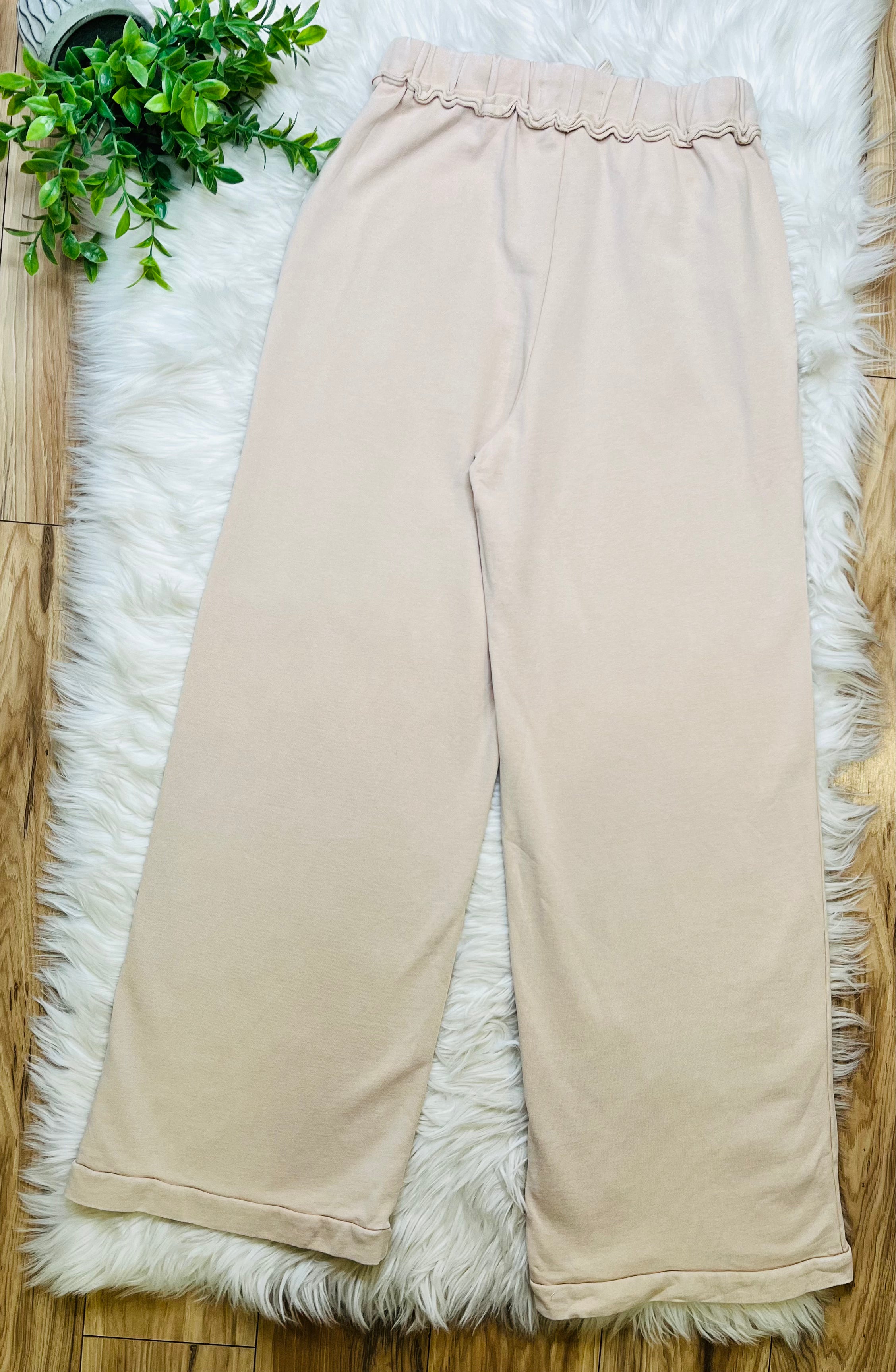Women’s Evermmee Taupe Drawstring Pants- True to Size